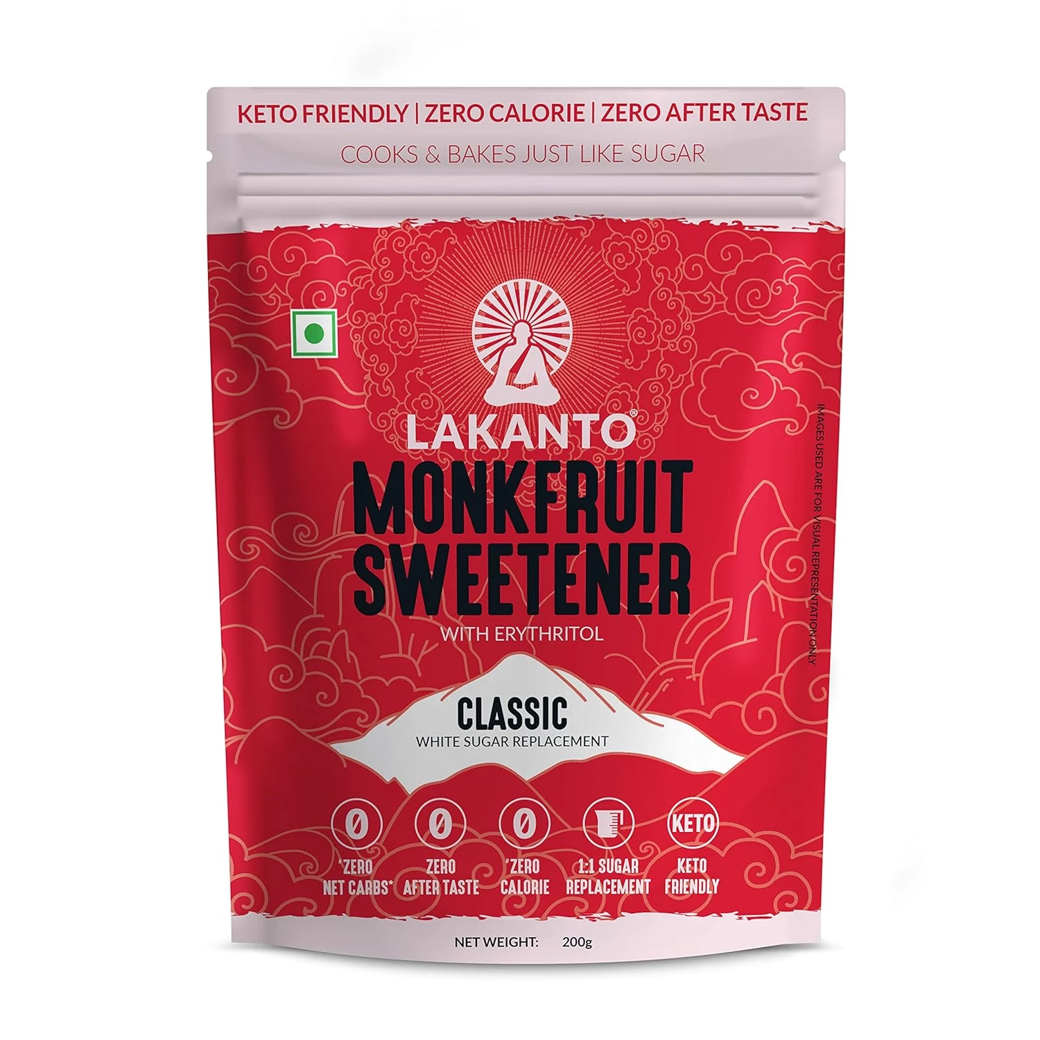 Lakanto Classic Monkfruit Sweetener, 200 g-1.webp